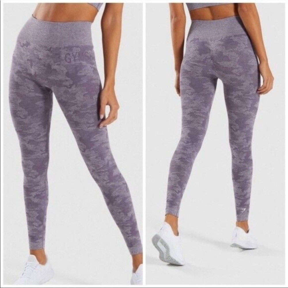 Gymshark Seamless Purple Camo Leggings